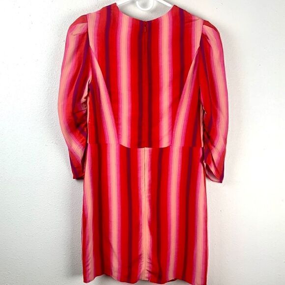 NWT Something Navy Red Goji Bold Stripe Mini Dress - Picture 5 of 9